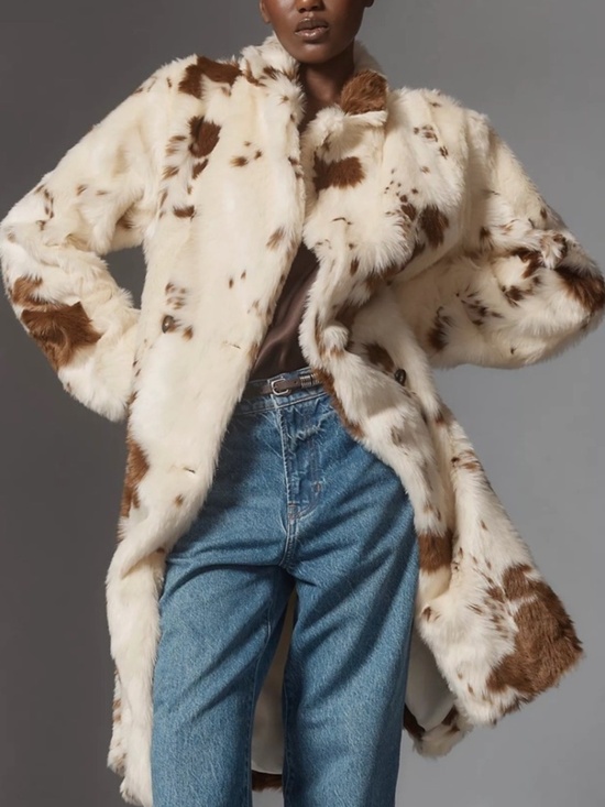 Maeve Jackets & Blazers - Maeve Anthropologie Medium M Grand Glam faux fur coat